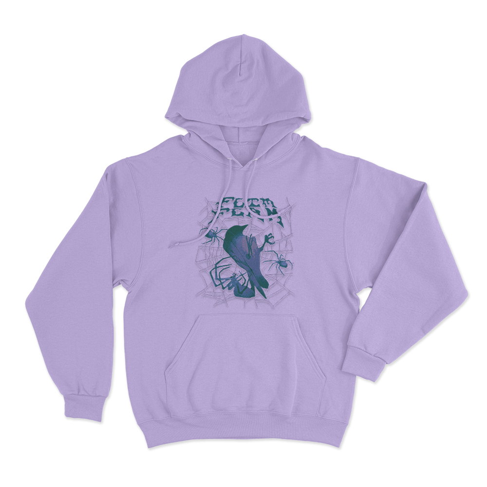 Bird Web Unisex Hoodie Purple Bird Web Unisex Hoodie Purple
