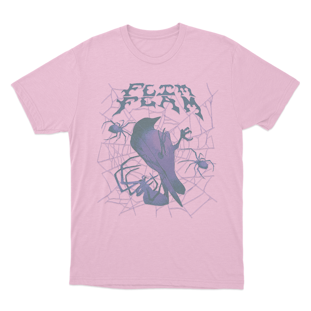 Bird Web Unisex T Shirt Pink Bird Web Unisex T Shirt Pink