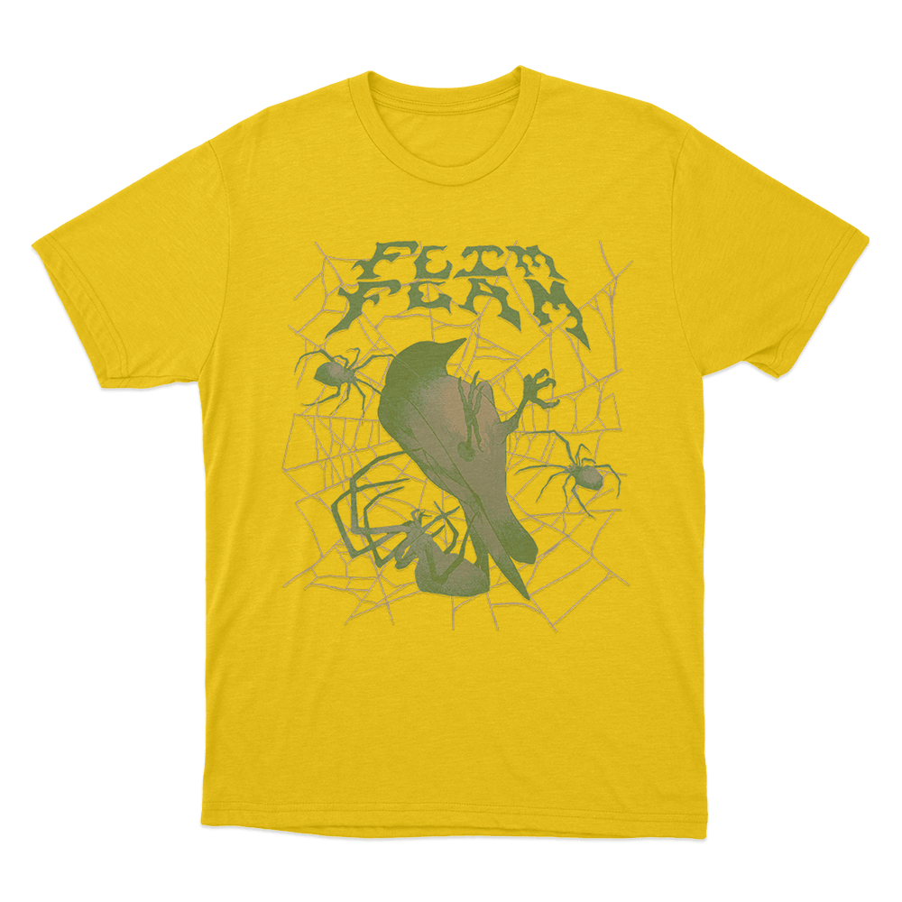 Bird Web Unisex T Shirt Yellow Bird Web Unisex T Shirt Yellow