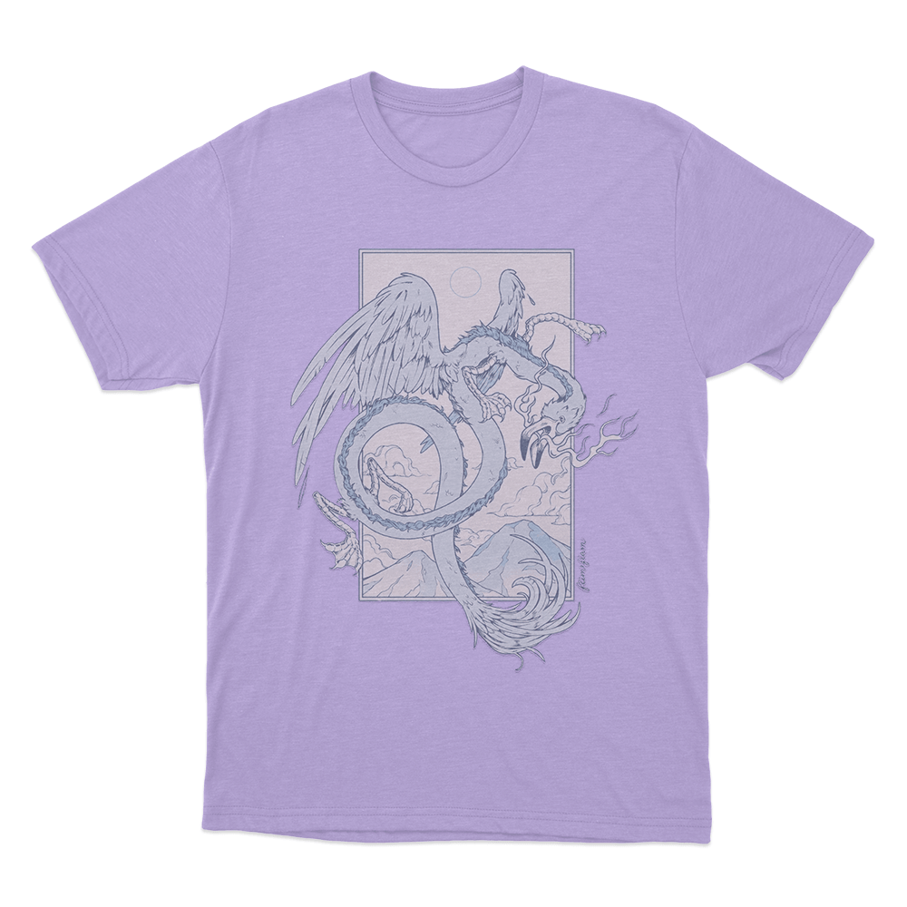 Flamingo Dragon Unisex T Shirt Purple Flamingo Dragon Unisex T Shirt Purple