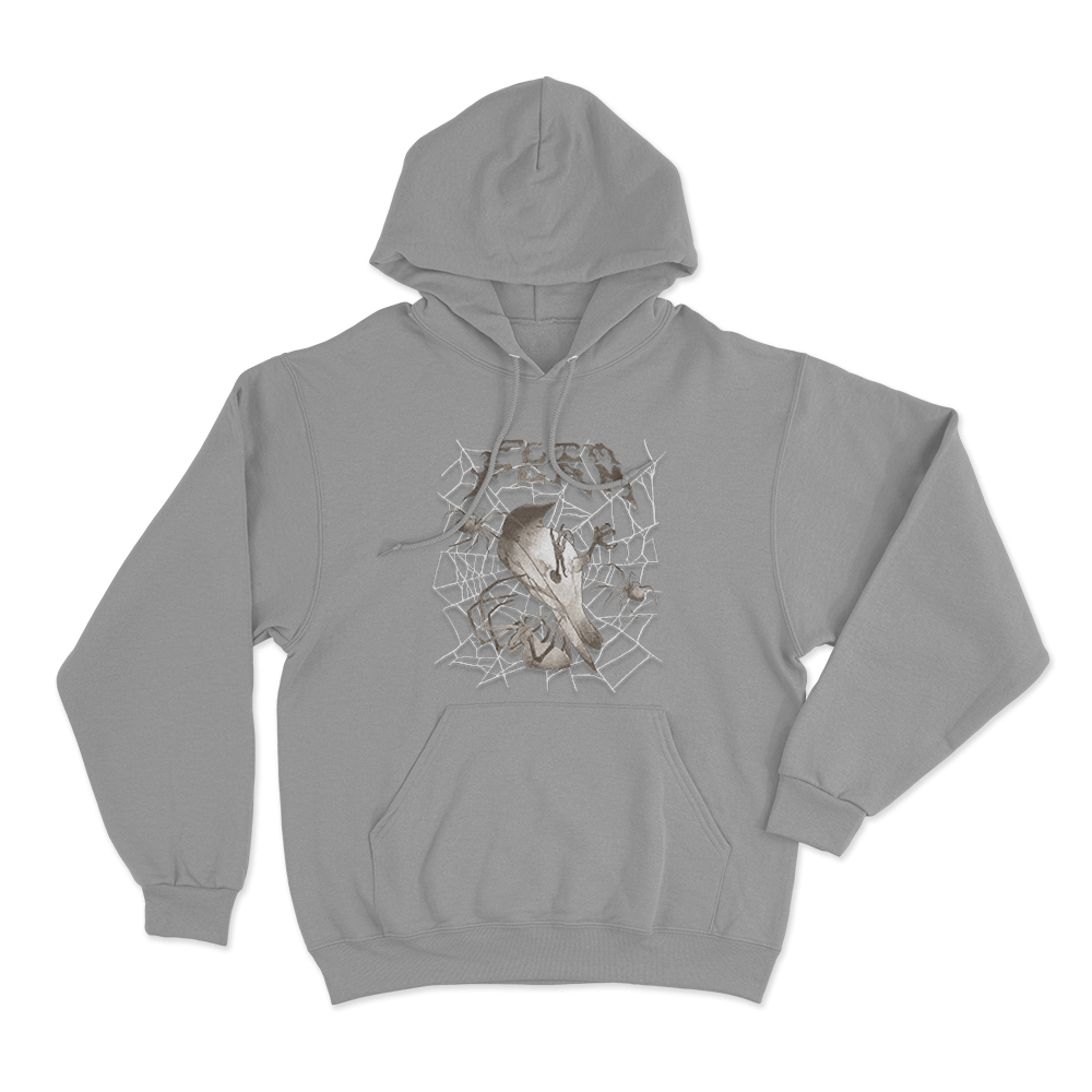 Flim Flam Bird Web Unisex Hoodie Grey Flim Flam Bird Web Unisex Hoodie Grey