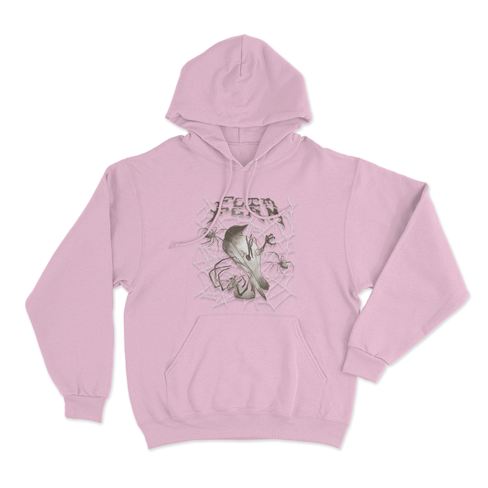 Flim Flam Bird Web Unisex Hoodie Pink Flim Flam Bird Web Unisex Hoodie Pink