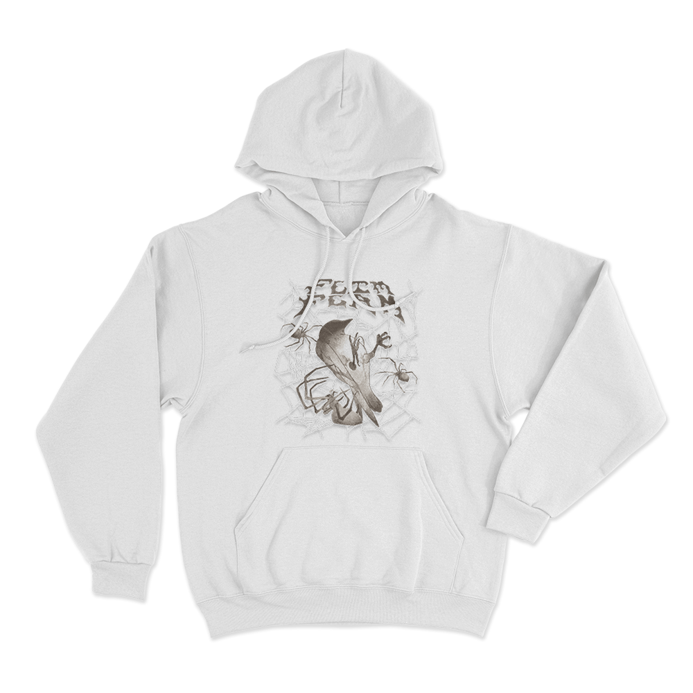 Flim Flam Bird Web Unisex Hoodie White Flim Flam Bird Web Unisex Hoodie White