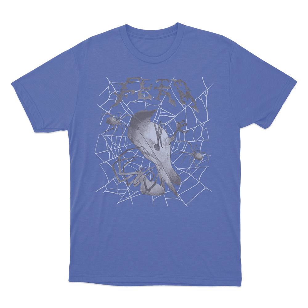 Flim Flam Bird Web Unisex T Shirt Blue Flim Flam Bird Web Unisex T Shirt Blue