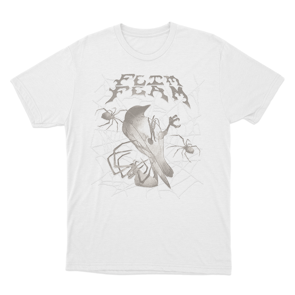 Flim Flam Bird Web Unisex T Shirt White Flim Flam Bird Web Unisex T Shirt White