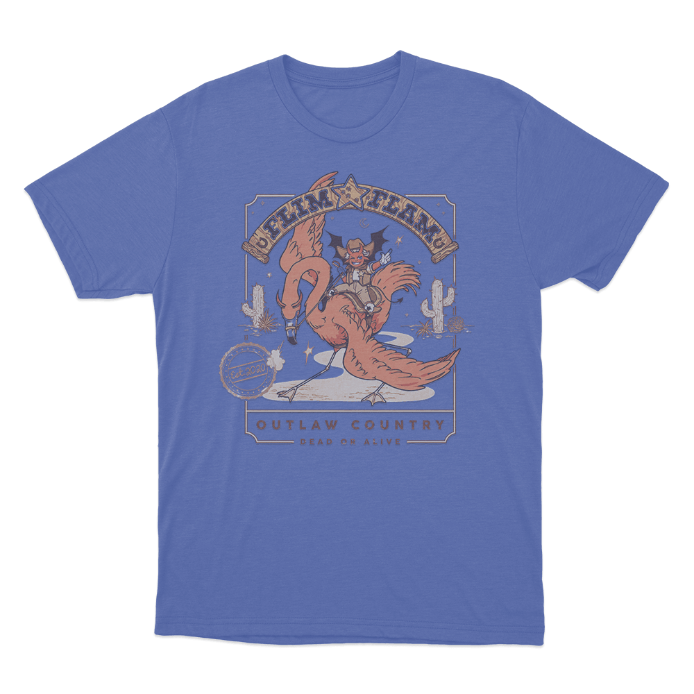 Outlaw Country Unisex T Shirt Blue Outlaw Country Unisex T Shirt Blue
