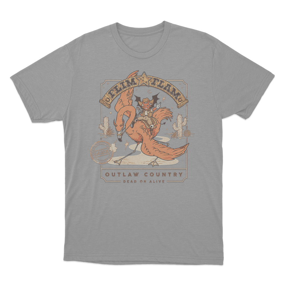 Outlaw Country Unisex T Shirt Grey Outlaw Country Unisex T Shirt Grey