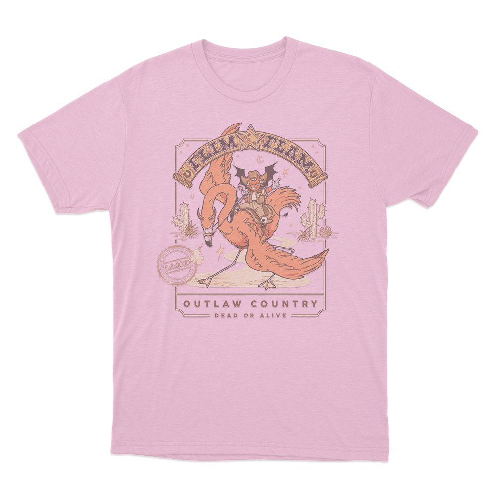 Outlaw Country Unisex T Shirt Pink Outlaw Country Unisex T Shirt Pink
