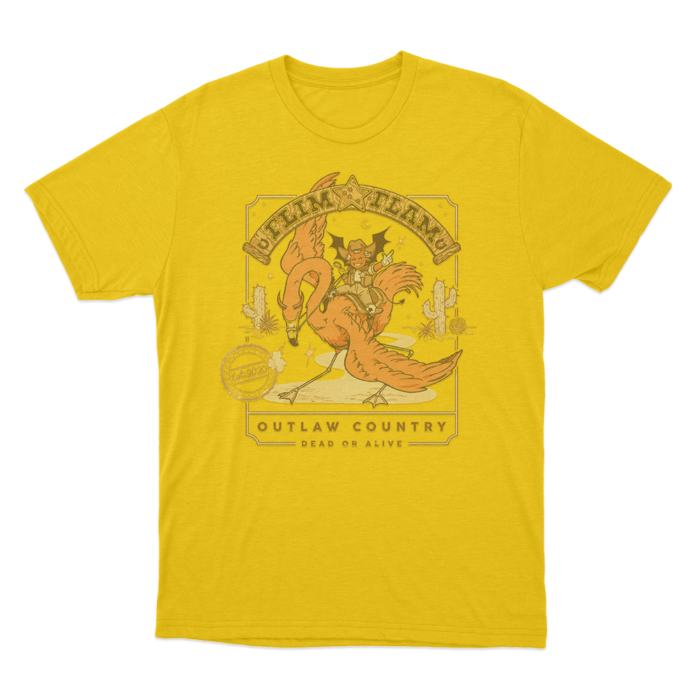 Outlaw Country Unisex T Shirt Yellow Outlaw Country Unisex T Shirt Yellow